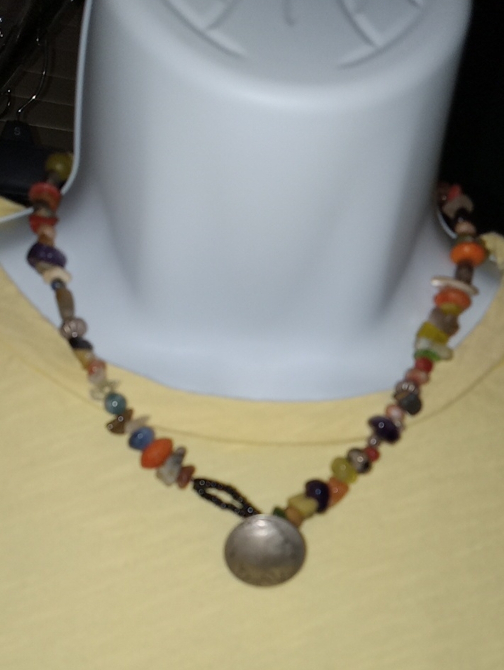 Multicolor Beaded Pendant Necklace - Women's Jewelry